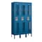 Salsbury Industries 1 Tier Vented Locker, 36"Wx66"Hx12"D, 3 Door, Blue, Unassembled 71352BL-U - alternate 1